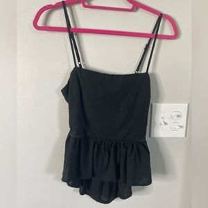 NWT super cute, black small backless Francesca’s tank top